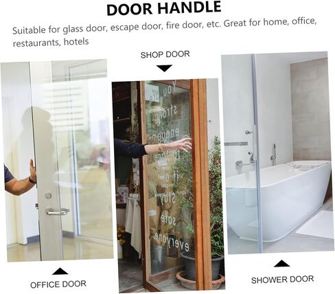 TEHAUX Stainless Steel Door Pull Handle Plate Easy Install Commercial Door Grab Bar for Offices Hotels Restaurants and Public Spaces High Hardness Resistant in Saudi Arabia