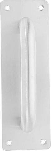 Lurrose Heavy Duty Stainless Steel Push Pull Door Handle Versatile S Barn Door Handle with Security Plate for Homes Offices and Commercial Use in Saudi Arabia