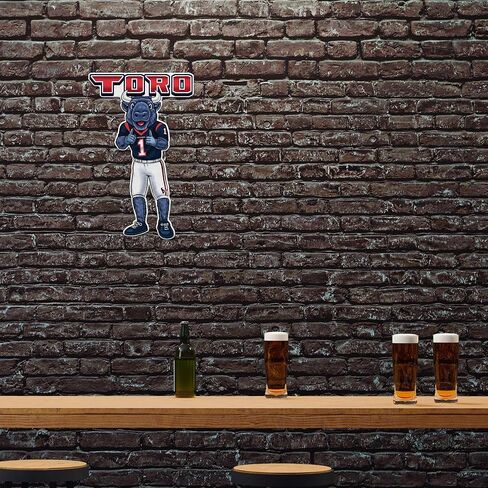 ريكو إندستريز NFL Football Houston Texans Mascot Toro على شكل راية مقطوعة - ديكور المنزل وغرفة المعيشة - لباد ناعم EZ للتعليق in Saudi Arabia