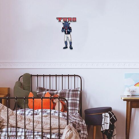 ريكو إندستريز NFL Football Houston Texans Mascot Toro على شكل راية مقطوعة - ديكور المنزل وغرفة المعيشة - لباد ناعم EZ للتعليق in Saudi Arabia