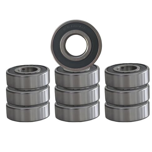 محامل 608-2RS 10 عبوات - محمل فولاذي 8 × 22 × 7 مم مطاط مزدوج مختوم، مشحم مسبقًا ABEC-3 لألواح التزلج والزلاجات المضمنة والدراجات البخارية والطابعات ثلاثية الأبعاد (R8-2RS) in Kuwait