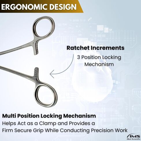 Mayo Hegar Needle Holder Driver with Serrated Jaws Made of Premium Grade Stainless Steel Comes in Locking Handle (Silver 5.5'') in Saudi Arabia