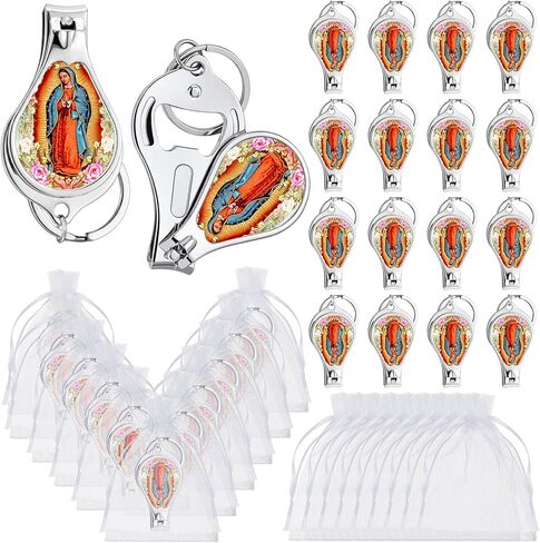 Landical 24 Pcs Saint Jude Keychains Baptism Favors for Guests First Communion Gift St Jude Holy Keychain with Nail Clipper and Bottle Opener Religious Recuerdos De Bautizo Christening Gifts in Saudi Arabia