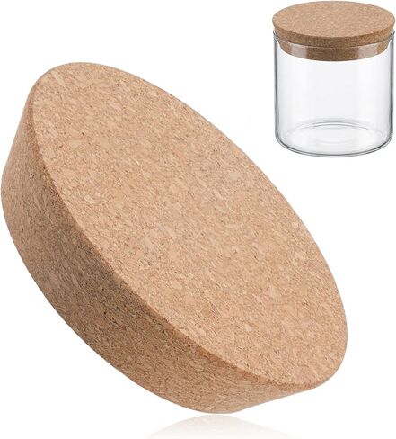 Large Cork Stoppers 4.7~5.5 Inch Tapered Cork Lids Corks Bottle Stoppers Soft Wood Replacement Corks Plugs for Glass Bottles Canning Jars Kitchen Wedding Favor (5.51 × 4.72 × 1.18 Inch） in Saudi Arabia