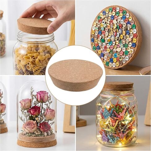 Large Cork Stoppers 4.7~5.5 Inch Tapered Cork Lids Corks Bottle Stoppers Soft Wood Replacement Corks Plugs for Glass Bottles Canning Jars Kitchen Wedding Favor (5.51 × 4.72 × 1.18 Inch） in Saudi Arabia