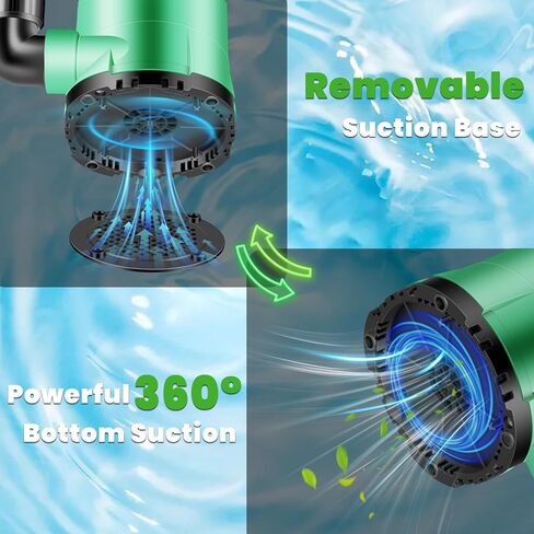 مضخة مياه غاطسة TRUPOW 1 HP مضخة مياه غاطسة 3981 GPH مضخة كهربائية محمولة من البلاستيك الحراري لحمام السباحة والحديقة والطابق السفلي وحوض تصريف البركة وإزالة مستوى المياه وصولاً إلى 0.3 بوصة in Saudi Arabia