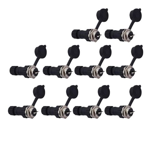 10PCS GX16 Connector Nut Male and Female Socket 2-10pin(Back nut 2P 10PCS) in Saudi Arabia