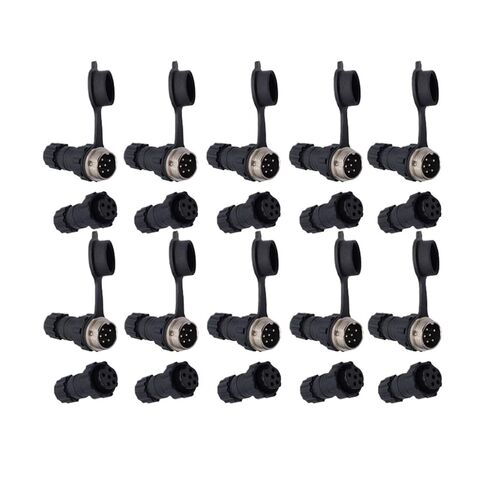 10PCS GX16 Connector Nut Male and Female Socket 2-10pin(Back nut 2P 10PCS) in Saudi Arabia