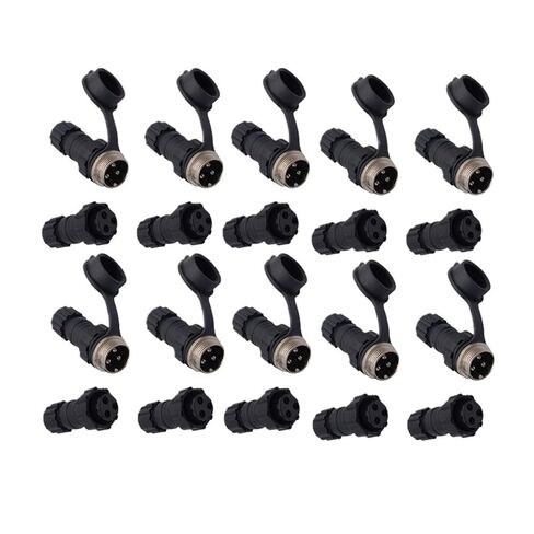 10PCS GX16 Connector Nut Male and Female Socket 2-10pin(Back nut 2P 10PCS) in Saudi Arabia