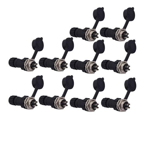 10PCS GX16 Connector Nut Male and Female Socket 2-10pin(Back nut 2P 10PCS) in Saudi Arabia