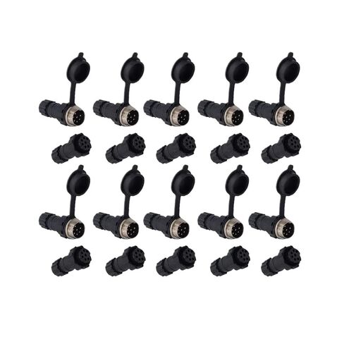 10PCS GX16 Connector Nut Male and Female Socket 2-10pin(Back nut 2P 10PCS) in Saudi Arabia