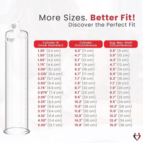 LeLuv Penis Vacuum Pump Cylinder - 4.10 "x 9" سلس غير مدبب من الأكريليك الشفاف ألعاب الذكور مع علامات القياس وتركيب القفل - أسطوانة مضخة القضيب موثوقة وشفافة مع ختم فراغ فعال in Kuwait