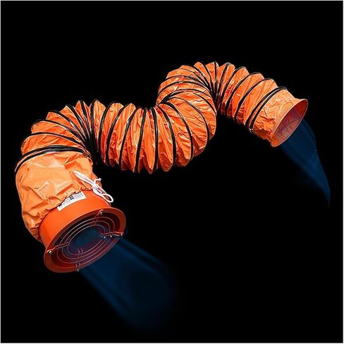 Adjustable Flexible Duct Hose (6, 8, 10, 12, 22, 24, 26 inches) for Exhaust Fans and Utility Blowers - Portable Telescoping HVAC Air Duct PVC Vent Hose(L-2m(6.5ft),Dia-450mm (17 3/4")) in Saudi Arabia