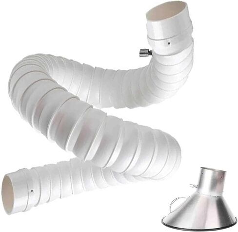 Flexible Fume Extractor Hose Articulated with Hood, Shop Collection Hose, 360° Adjustable Arm for Laboratory Laser Engraver/Soldering Fume/Smoke Remove Pipe(WH(L 2M/6.5FT),Id 100MM/3 8/9 in) in Saudi Arabia