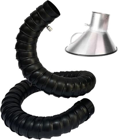 Flexible Fume Extractor Hose Articulated with Hood, 360° Flexible Air Extractor Hose Articulated for Laboratory Laser Engraver Soldering(WH(L 1M/3.3FT),Id 100MM/3 8/9 in) in Saudi Arabia