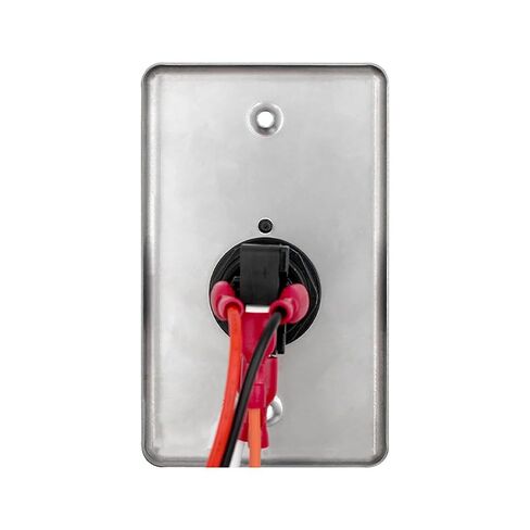 2 Pack Push to Exit Button, Stainless Steel Wall Plate Request to Exit Button with Green LED Square, Indoor Exit Access Control Switch for Door System in Saudi Arabia