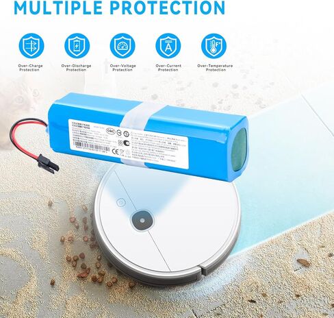 6800mAh Vacuum Battery Replacement for Yeedi Vac 2 pro, Vac 2 Robot Vacuum, Vac Max Robot, Vac Robot Vacuum, Vac Hybrid, Vac Station Vacuum Cleaner S10-LI-144-5200 in Saudi Arabia