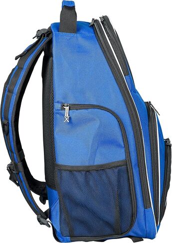 KR Strikeforce Royal Flush Bowling Backpack Black/Royal with Several Pouches for All Your Bowling Accessories and Shoes in Saudi Arabia