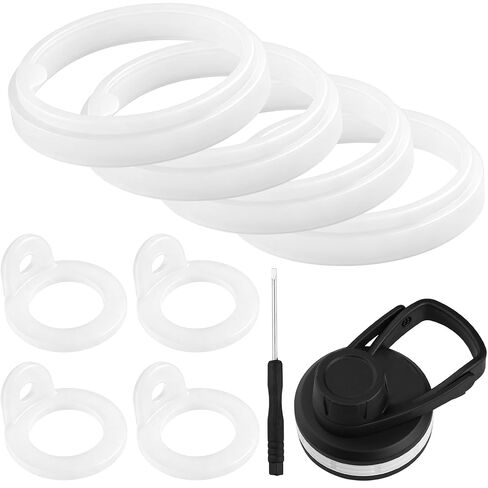 Rubber Gaskets for Thermoflask 24/32/40/64oz Bottle Lid, 8 Pack Replacement Silicone Seal O-Ring Replacement Parts, BPA-Free in Saudi Arabia