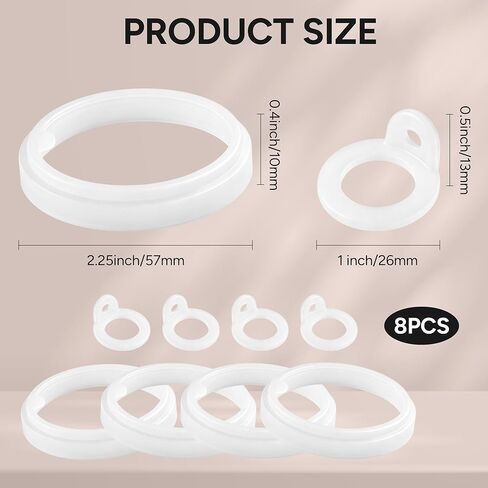 Rubber Gaskets for Thermoflask 24/32/40/64oz Bottle Lid, 8 Pack Replacement Silicone Seal O-Ring Replacement Parts, BPA-Free in Saudi Arabia