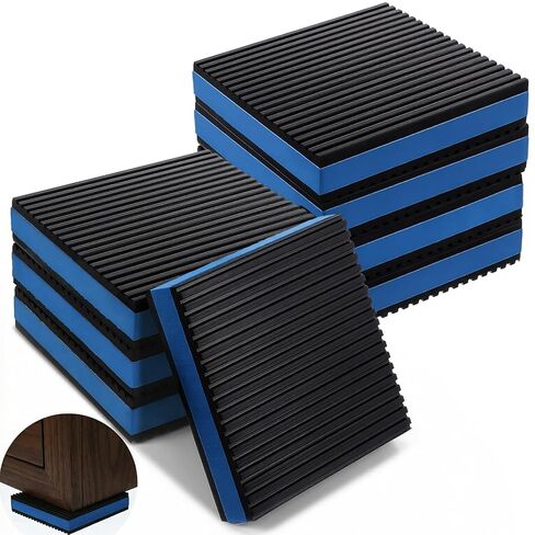 8 PCS Anti Vibration Pads for Washing Machine, 4'' X 4'' X 7/8'' Sound Isolation Anti Vibration Mat Heavy Duty Anti-Slip Pads EVA Rubber Pad for Dryers, Air Conditioners, Treadmills and Compressors in Saudi Arabia