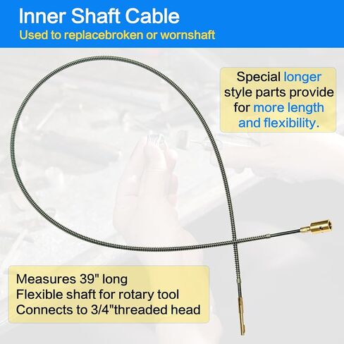 Foredom Flex Shaft[39" S-93 Shaft & S-77 Sheath Kit] قطع غيار أدوات دوارة مرنة، متوافقة مع سلسلة Foredom SR TX L S R CC وأدوات Dremel Flex، ملحقات وأجزاء دوارة in Kuwait