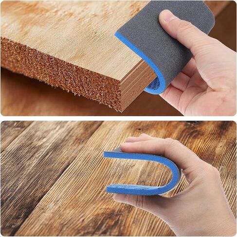 uxcell 2pcs Sanding Sponge Block, 800-1000 Grit Sanding Sponge Pad 140mm x 114mm x 5mm Soft Foam Wet Dry Hand Sander Block Sandpaper for Model Metal Wood Furniture Polishing in Saudi Arabia