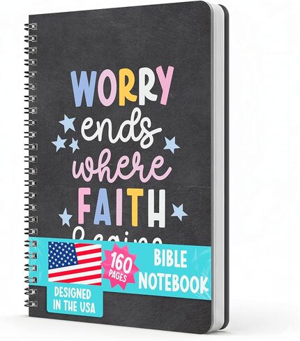 Hadley Designs Christian Notebook for Women - Christian Journals for Women, Bible Notebooks for Note Taking, Church Notes Notebook, Note Book for Bible Study, Religious Womens Journals for Writing in Saudi Arabia