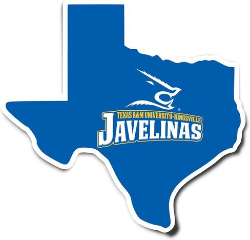 ملصق جامعة Desert Cactus Texas A&M Kingsville TAMUK Javelinas ملصق حائط من الفينيل‏ للكمبيوتر المحمول وزجاجة مياه وقصاصات السيارة (ملصق حدود الولاية) in Saudi Arabia