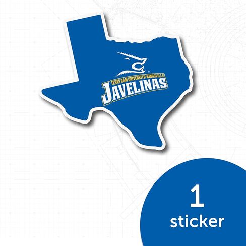 ملصق جامعة Desert Cactus Texas A&M Kingsville TAMUK Javelinas ملصق حائط من الفينيل‏ للكمبيوتر المحمول وزجاجة مياه وقصاصات السيارة (ملصق حدود الولاية) in Saudi Arabia