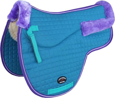 St. Charles Challenger Horse Contoured Fleece Lined Quilted English Saddle Pad 72111 in Saudi Arabia