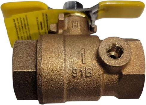1-inch Ball Valve, Brass Tapped, for PVB4A 91B-105 Pressure Vacuum Breaker for Apollo Combraco in Saudi Arabia