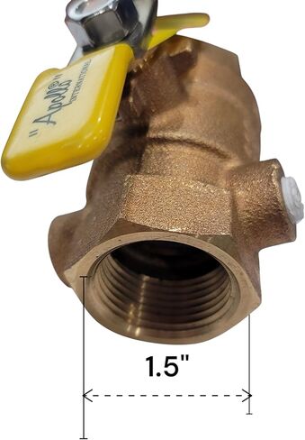 1-inch Ball Valve, Brass Tapped, for PVB4A 91B-105 Pressure Vacuum Breaker for Apollo Combraco in Saudi Arabia