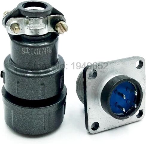 CX16 Connector Screw Circular Connectors 2pin3pin4pin5pin7pin9pin Male & Female Socket 1Pcs(3 Pin) in Saudi Arabia