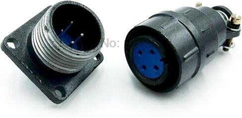 CX16 Connector Screw Circular Connectors 2pin3pin4pin5pin7pin9pin Male & Female Socket 1Pcs(3 Pin) in Saudi Arabia