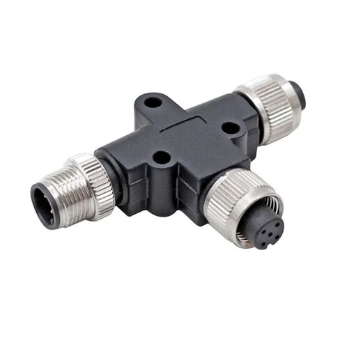 M12 الاستشعار موصل ثلاثي الأنابيب تحويل الذكور الإناث 4pin 5pin 8pin 1 قطعة (8 دبوس) in Saudi Arabia