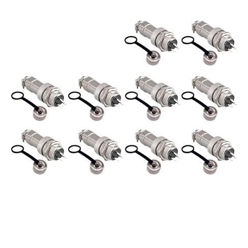10PCS Metal Connector GX12 Circular Connector(7Pin Rubber cap10PCS) in Saudi Arabia