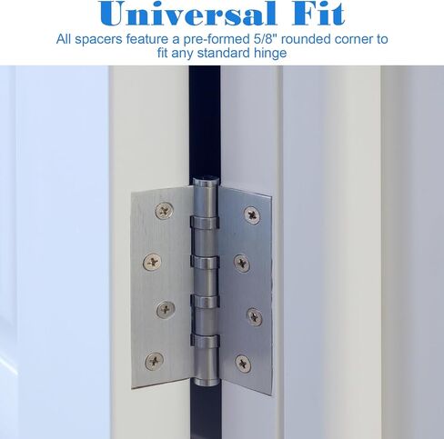 10 Pack Door Hinge Shim, 4 Inch Door Hinge Spacer, PVC Hinges Repair Kit, Adjustable Spacers for Doors Alignment, 0.03 Inch Thickness in Saudi Arabia