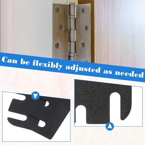 10 Pack Door Hinge Shim, 4 Inch Door Hinge Spacer, PVC Hinges Repair Kit, Adjustable Spacers for Doors Alignment, 0.03 Inch Thickness in Saudi Arabia