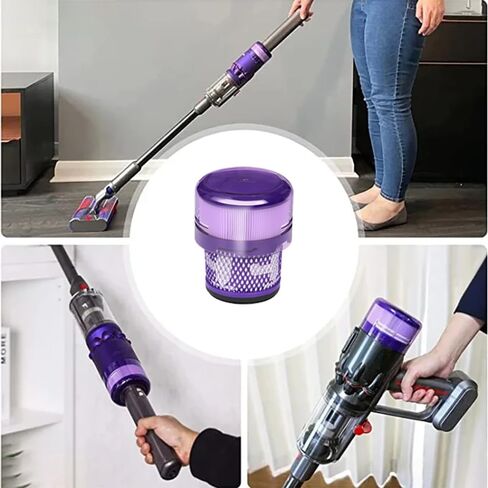 Vacuum Filter Compatible with Dyson SV21 Micro Vacuum Cleaner, HEPA Filter with lid Compatible with Dyson Micro Vacuum Replacement Part in Saudi Arabia