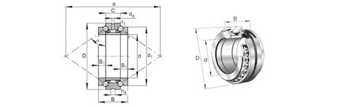 1pcs Bearing 562014 562014/GNP4 Double-Direction Angular Contact Thrust Ball Bearings Machine Tools Spindle in Saudi Arabia