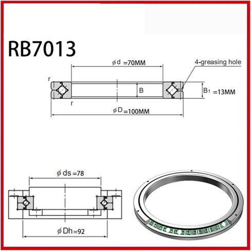 Cross Roller Ring Inner Rotation RB7013 RB7013UUCC0 RB7013UUC0 in Saudi Arabia