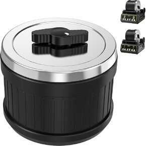 Extra Large Rock Tumbler Barrel – 2.5 Lbs (5 x 4 inch), Rubber Material with Durable Leak-Proof Lid, Compatible with C1 & C1 Pro in Saudi Arabia