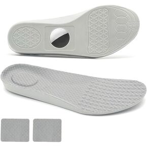 Hidden Holder Insoles for Tracking Device - Cuttable Non-Slip Soft Cushion Shoe Inserts/Fit Kids Adults and Elderly/Gray（4.5 Big Kid-6.5 Big Kid in Saudi Arabia