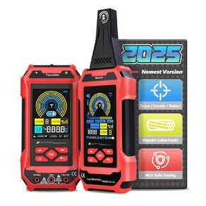 Cable Locator, Detect Buried & Wall Wires, Find Break & Short Points with 125kHz Signal,NCV Voltage Tester,Cable Path Tracer for Electricians & Contractors in Kuwait