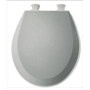 14.375 in.W Lift-Off Round Closed Front Toilet Seat in Ice Grey in Saudi Arabia