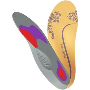 FootWave Maternity Shoe Insoles for Women - Orthotics with Enhanced Arch Support for Comfort During Pregnancy - Shoe Inserts with Extra Cushioning Foot Pain Relief S: 6.5-8.5 (M) / 7.5-9.5 (W) in Saudi Arabia