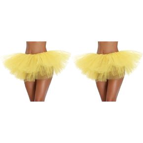 Women Adult Teen Classic Elastic 3 or 5 Layered Tulle Tutu Skirt Dance Birthday Halloween Party Costume Bottom in Kuwait