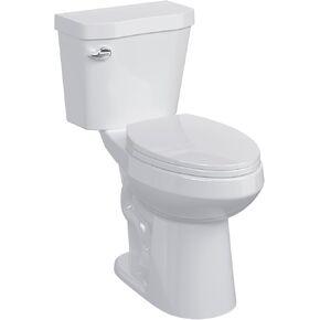 Two-Piece Toilets for Bathrooms, Comfort ADA Toilet with 19" Height, Elongated with Soft Close Seat, Power Flush 1.28 GPF in Saudi Arabia