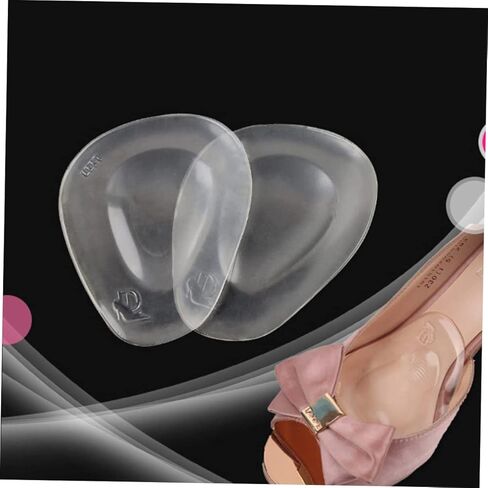 Ipetboom 2 Pairs Thicken Half Pads Transparent Non Slip Forefoot Cushions for High Heeled Shoes Comfortable Insoles for Women for Preventing Slippage and Foot in Saudi Arabia